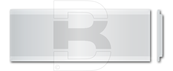 Plaque Givel 80 x 25 Alu