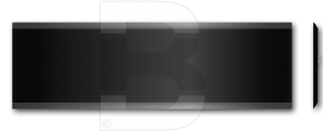 Plaque de Sonnette Sonnex 61 x 19 Alu noire poliert